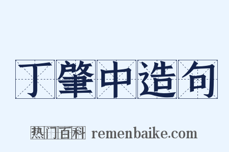 丁肇中造句是什么意思的图片